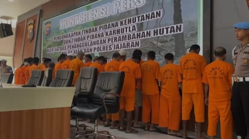 22 Tersangka Ditangkap Polda Riau dari 17 Kasus Karhutla