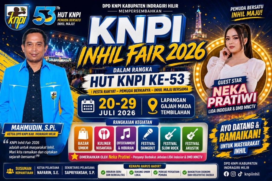 Semangat Pemuda, Denyut Ekonomi: KNPI Inhil Fair 2026 Jadi Ikon Baru Inhil