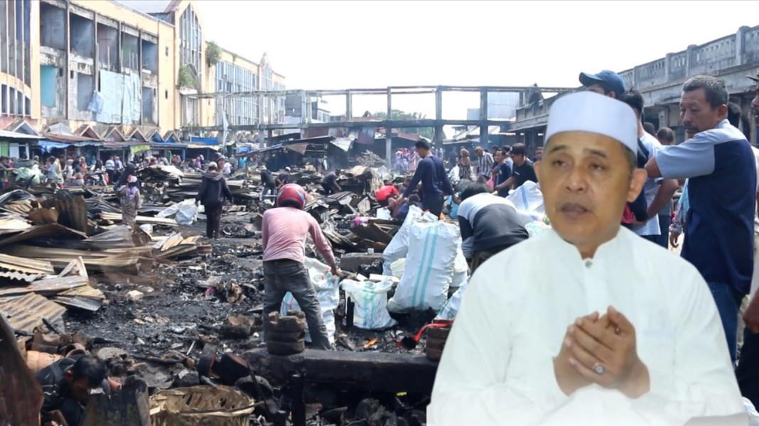 Bupati Inhil Sampaikan Keprihatinan atas Kebakaran Pasar Terapung, Pastikan Langkah Cepat untuk Pedagang Terdampak