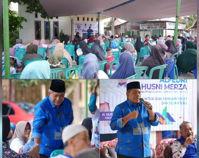 Alfedri Komitmen Terhadap Program Siak Terang, Ciptakan Rasa Aman Bagi Warga