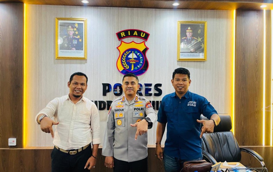 Kapolres Inhil Sambut Baik Program JMSI, Media Profesional Menuju Indonesia Emas