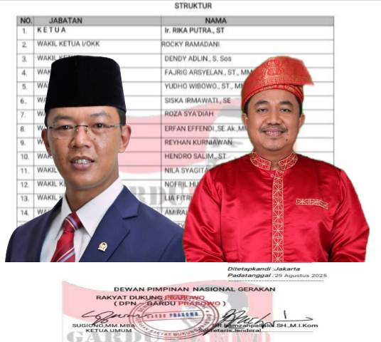 Menjelang Akhir Tahun, Ketua Umum Sugiono Tunjuk Rika Putra Sebagai Ketua Gardu Prabowo Provinsi Riau