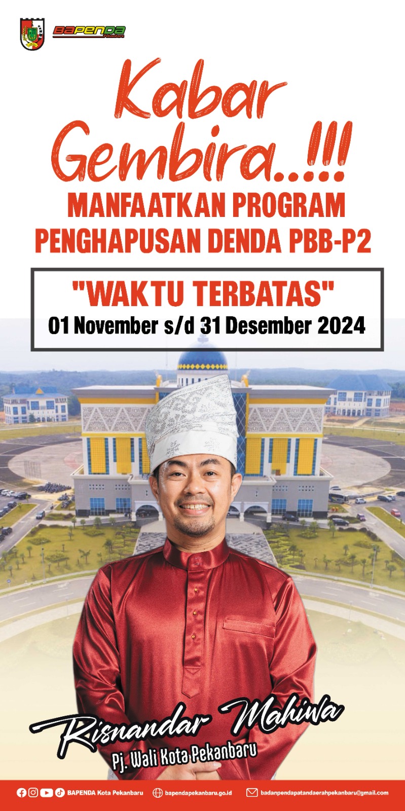 Mari Manfaatkan Program Penghapusan Pajak Denda PBB-P2