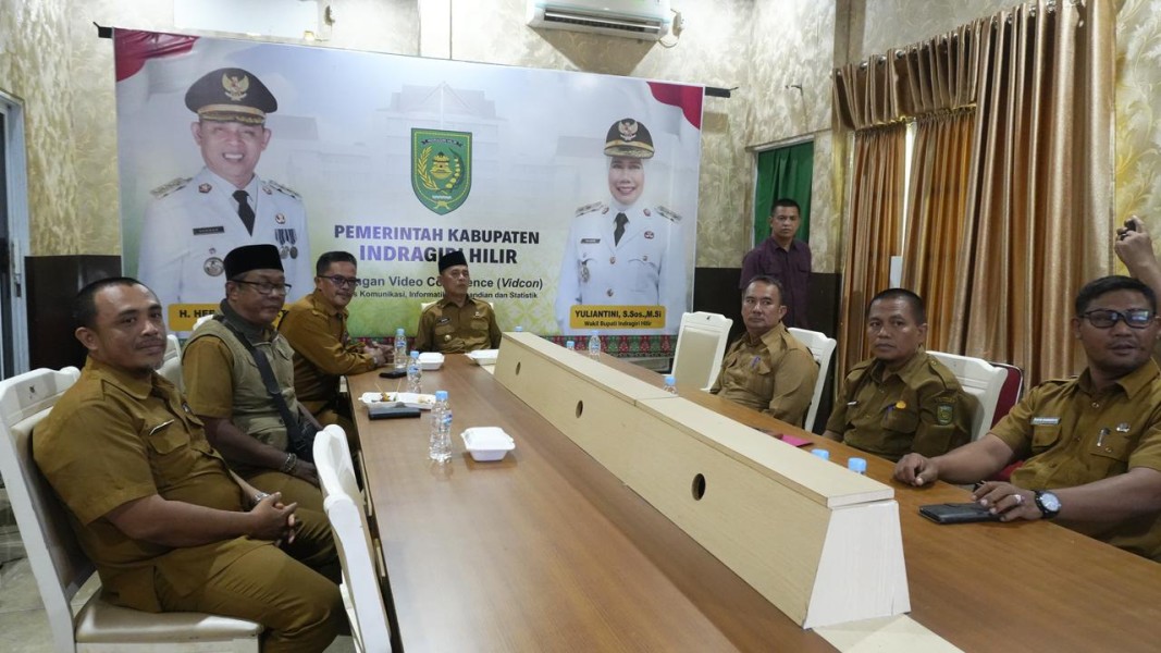 Bupati Inhil Ikuti Serah Terima Bantuan Sapi Presiden untuk Idul Adha 1447 H