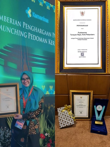 Raih Penghargaan Terbaik 1 di Indonesia dari Kemenkes RI, Puskemas Tenayan Raya: Berusaha Terus untuk Memberikan yang Terbaik