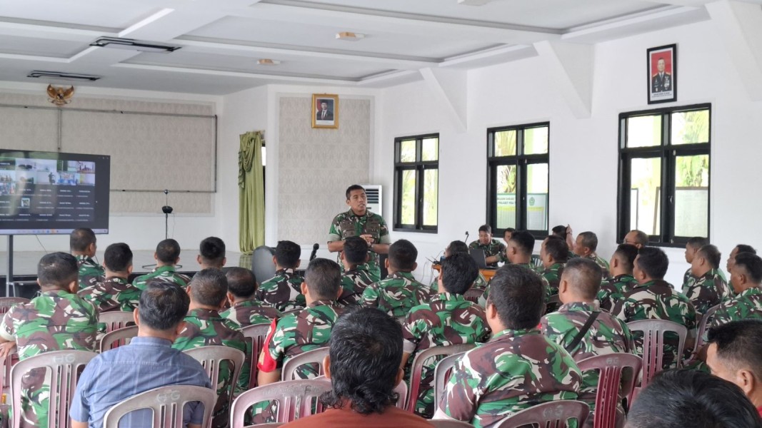 Dandim 0314/Inhil Berikan Penyuluhan Hukum untuk Tingkatkan Kesadaran Prajurit