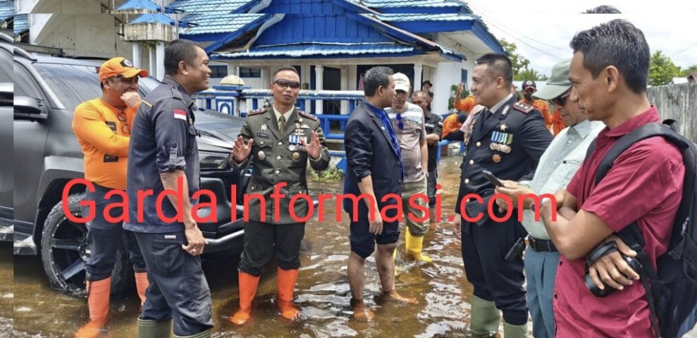 KAPOLRES ROKAN HILIR TURUN LANGSUNG KELOKASI BANJIR