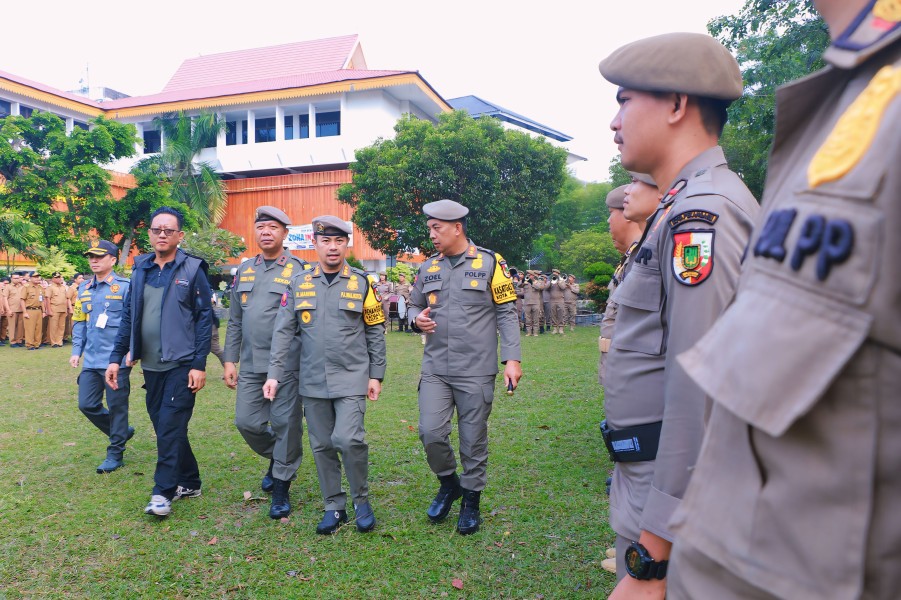 Apel Besar Satpol PP Jelang Pilkada, Pj Walikota Pekanbaru: Pentingnya Melaporkan Setiap Kegiatan Sesuai dengan Jenjang yang Berlaku