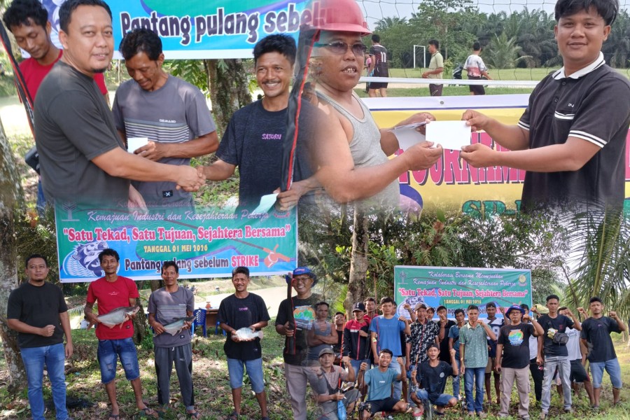 Memperingati Hari Buruh, PT. AgritaSari Prima Gelar Turnamen Voli dan Lomba Mancing