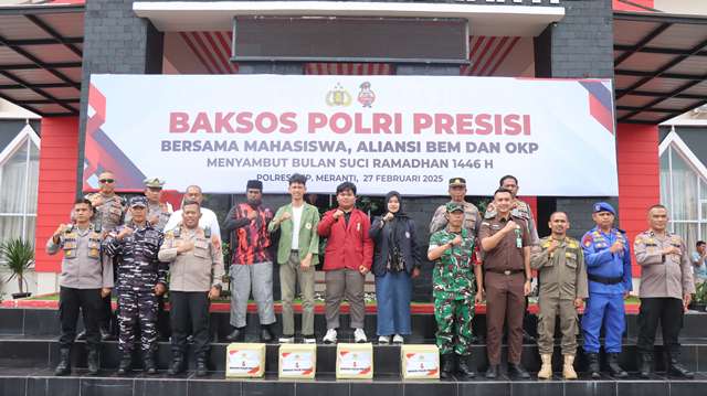 Kapolres Kep Meranti Pimpin Pelepasan Konvoi Baksos Polri Presisi Bersama Mahasiswa, Aliansi BEM dan OKP sambut Bulan Suci Ramadhan 1446 H