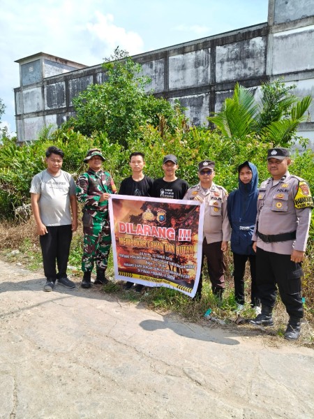 Polsek Pelangiran Terus Lakukan Penguatan Penyuluhan Pencegahan Karhutlah