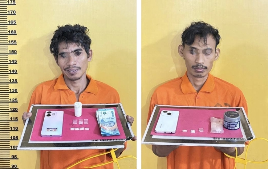 Kabur ke Kebun Sawit, Dua Pengedar Sabu Diringkus Polisi Usai Aksi Kejar-kejaran
