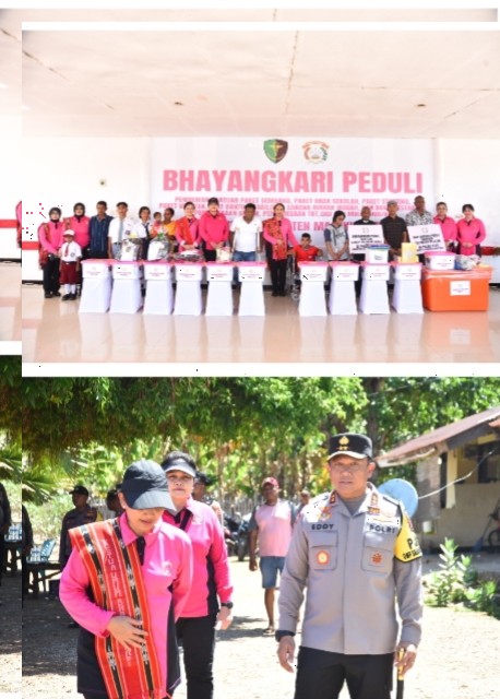 Ketum Bhayangkari Pusat Kembali Salurkan Ribuan Paket Bansos di Maluku Barat Daya