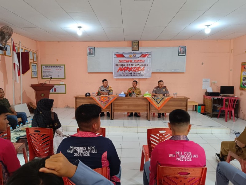 Polres Inhil Gelar Sosialisasi Bahaya Narkoba di Tembilahan Hulu