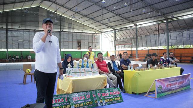 Buka Turnamen Futsal MTs Negeri 1, Wabup Muzamil Harap Jadi Sarana Pengembangan Skill