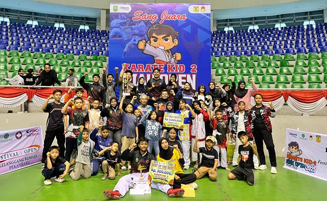 Karate Kid Riau Open II 2025 Sukses Digelar, INKAI Raih Prestasi Tertinggi