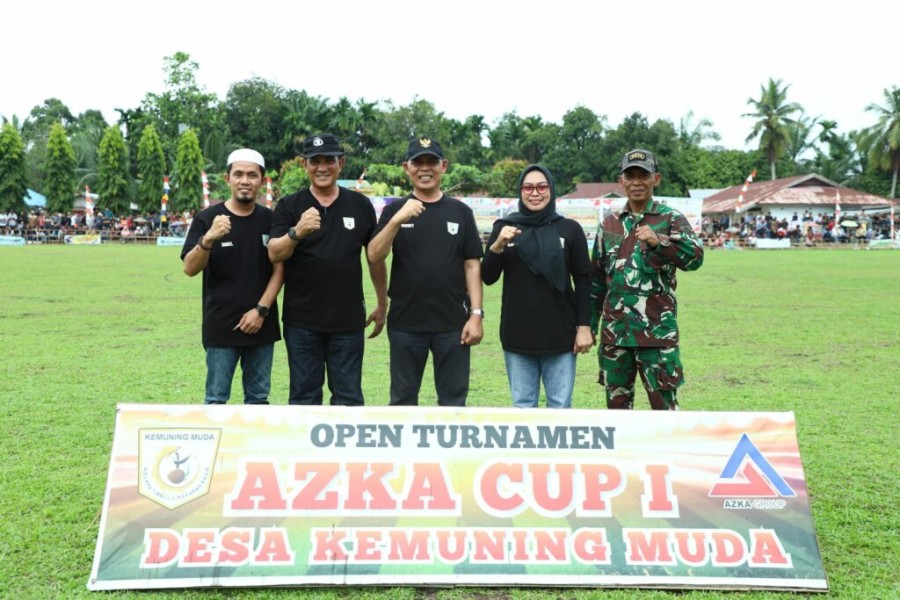 Bupati Inhil, Herman Tutup Azka Cup 1, Dorong Lahirnya Bibit Pesepakbola Daerah
