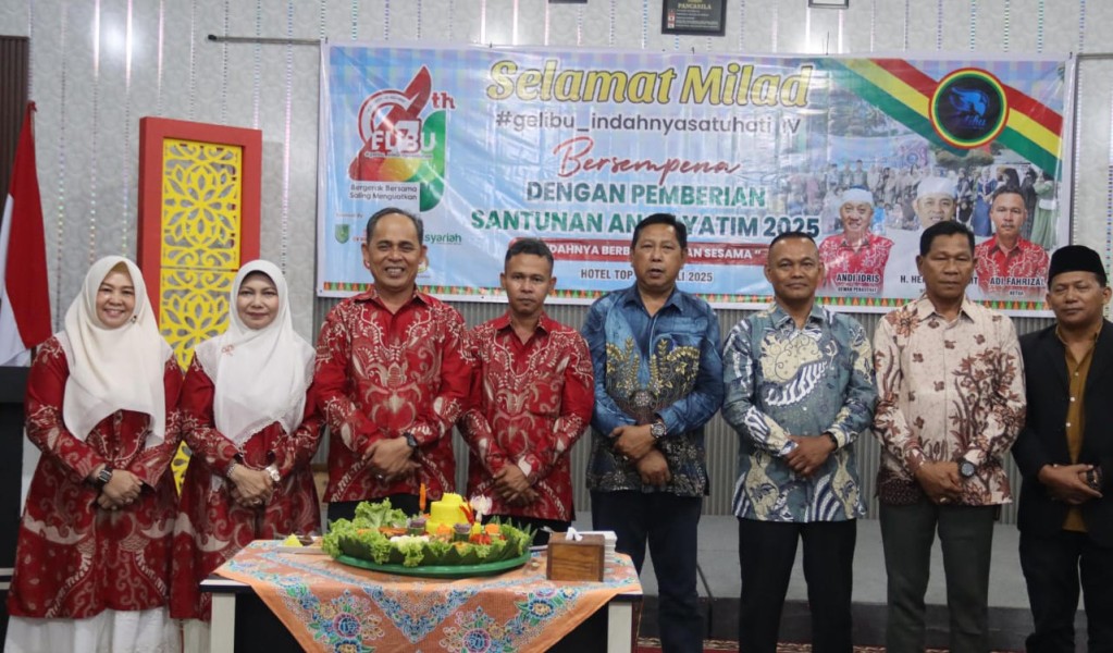 Bupati Inhil Hadiri Milad Ke-4 GELIBU Perkuat Kepedulian Sosial dari Lima Ribu untuk Sesama