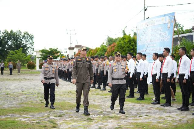 Wabup Muzamil Pimpin Apel Gelar Pasukan Operasi Ketupat Lancang Kuning 2026