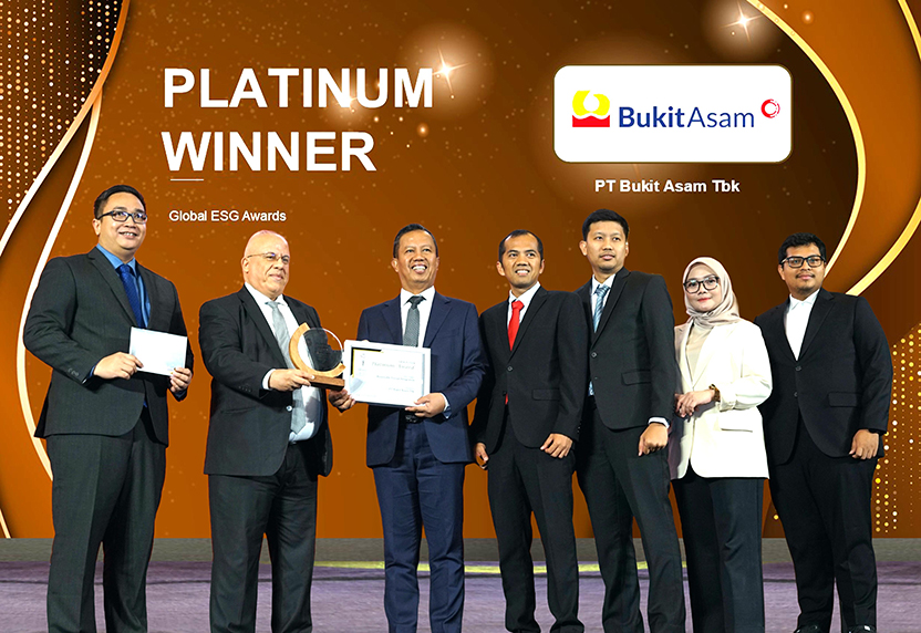 Bukit Asam (PTBA) Bawa Pulang Empat Penghargaan dari Global ESG Awards