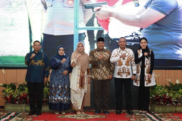 Pemkab Siak Gelar Pisah Sambut Kapolres Siak Baru, AKBP Asep Sujarwadi : Sebenarnya Saya Berat Tinggalkan Siak