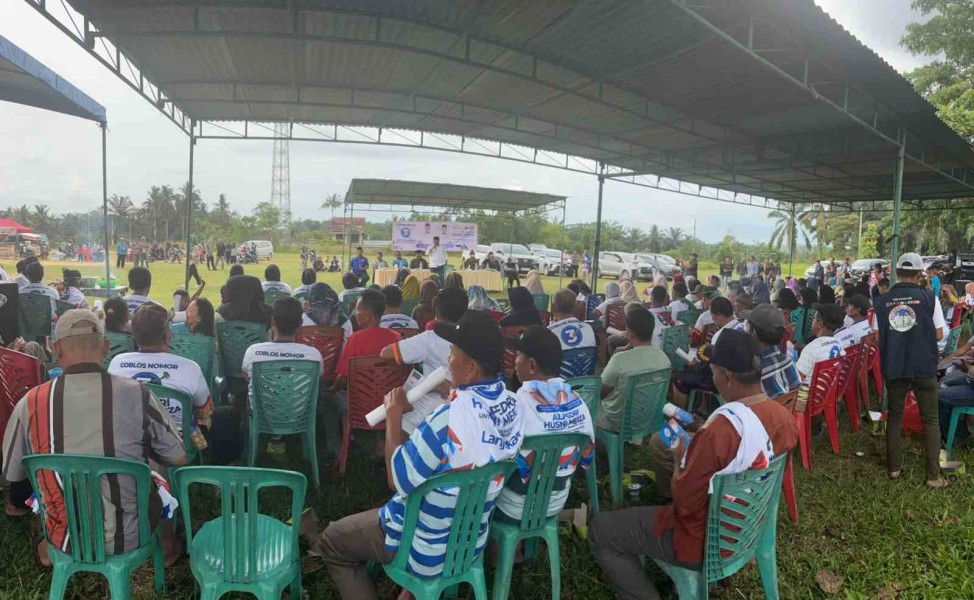 Paslon Bupati Siak Alfedri-Husni Tegaskan Komitmen Pembangunan di Kampung Sri Gading