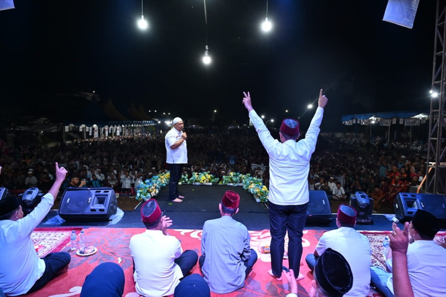 Safari Politik Abdul Wahid bersama UAS Dimulai dan Berakhir di Rohil