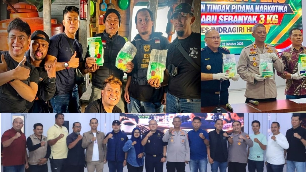 Kapolres Inhil Gelar Coffee Morning Bersama Media, Sosialisasikan Program Perlinsos Digital