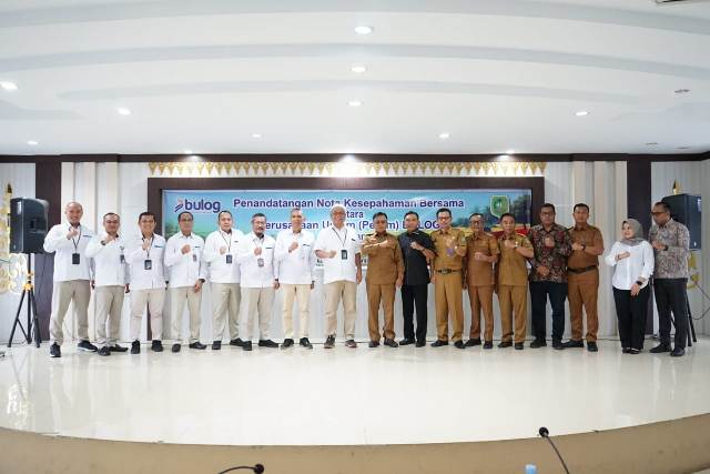 Bupati Meranti H.Asmar Mou Tanah Bersama Perum Bulog Pekanbaru