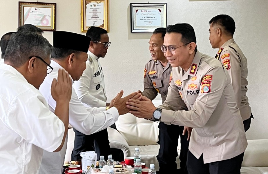 Sambut Kedatangan Kapolres Baru, Bupati Zukri Harapkan Kolaborasi Pemkab dan Polres Makin Solid