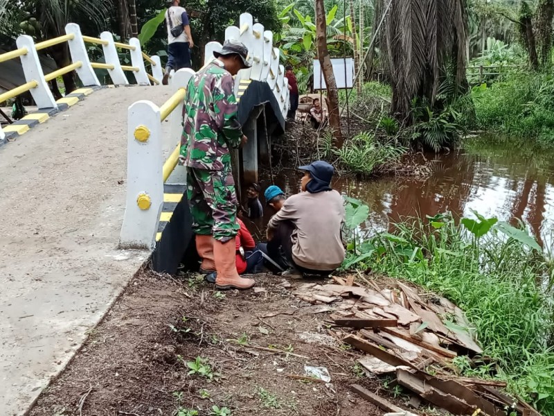 TMMD ke-123 Kodim 0314/Inhil Percepat Pembangunan, Jembatan Desa Karya Tunas Jaya Rampung