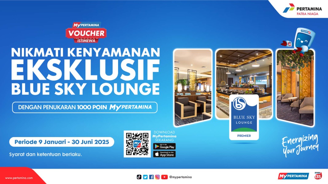 Nikmati Blue Sky Airport Lounge Bareng MyPertamina