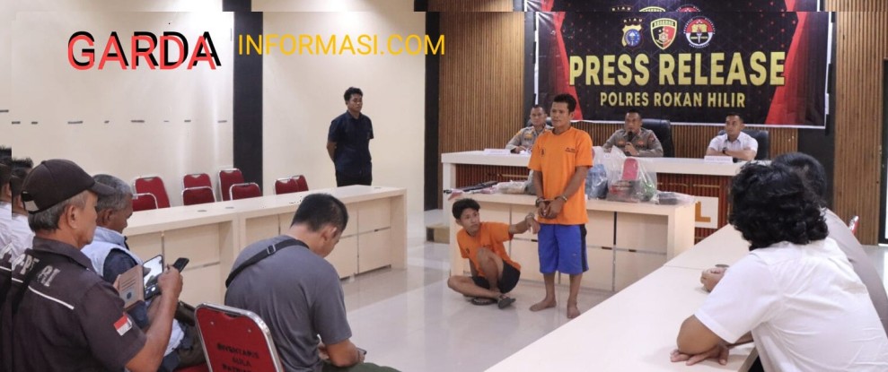 Kapolres Rokan Hilir Ungkap Pelaku Pembunuhan M Pandiangan Dikebun Kelapa Sawit
