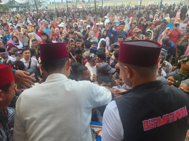 Kampanye bersama UAS di Teluk Meranti, Abdul Wahid Targetkan Lintas Bono Tembus Pulau Burung