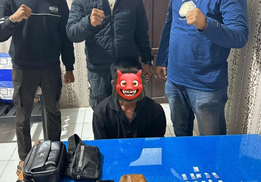 Polsek Enok Berhasil Bekuk Pengedar Sabu