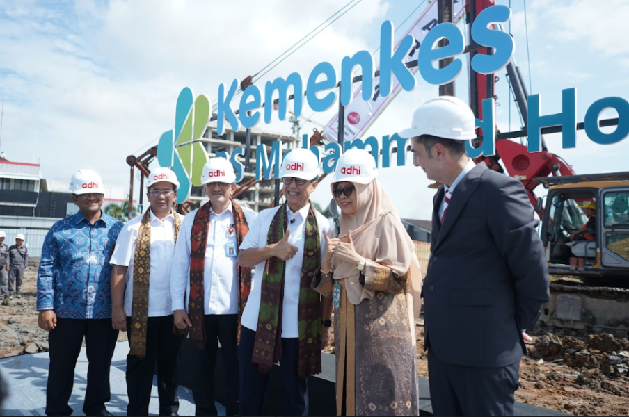 Peresmian Proyek ADHI Groundbreaking RS Mohammad Hoesin di Palembang Upaya Menuju Peningkatan Standar Kesehatan Indonesia