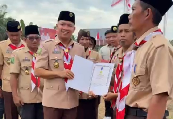 Peringatan Hari Pramuka di Kerumutan, Husni Tamrin Ajak Generasi Muda Dukung Program Pemerintah