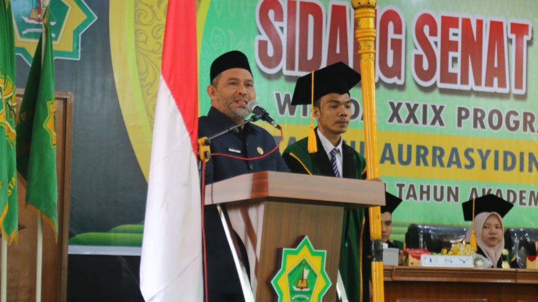 Bupati Indragiri Hilir Diwakili Staf Ahli Bupati Hadiri Sidang Senat Terbuka Wisuda XXIX STAI Auliaurrasyidin