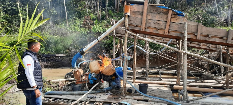 Polda Riau Lanjutkan Operasi PETI di Inhu, Dorongan Masyarakat Jadi Spirit Utama