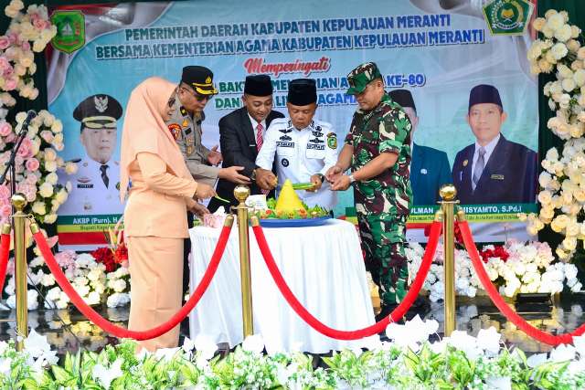 Bupati Asmar Pimpin Upacara HAB ke-80 Kemenag, Tegaskan Kerukunan Sebagai Energi Pembangunan