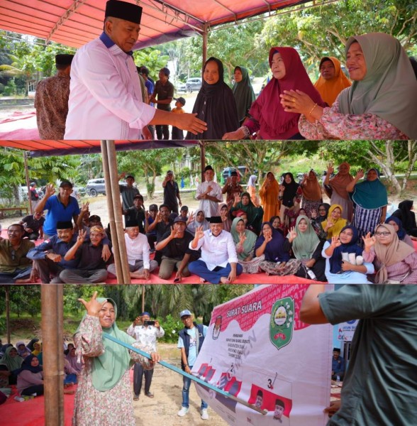 Warga Kampung Delima Jaya Usulkan Perbaikan Jalan, Calon Bupati Siak Alfedri Beri Jawaban Pasti
