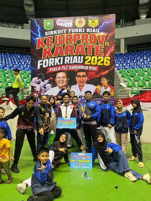 Gemilang di Kejurprov Forki Riau 2026, Dojo Rumah PAN Sabet 2 Emas, 3 Perak,  1 Perunggu dan 1 BOB