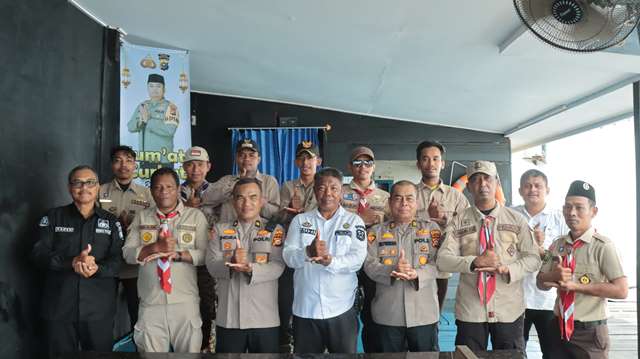 Polres Kep Meranti Gelar Jumat Curhat Bersama Pengurus Pramuka Kwartir Cabang Kabupaten Meranti