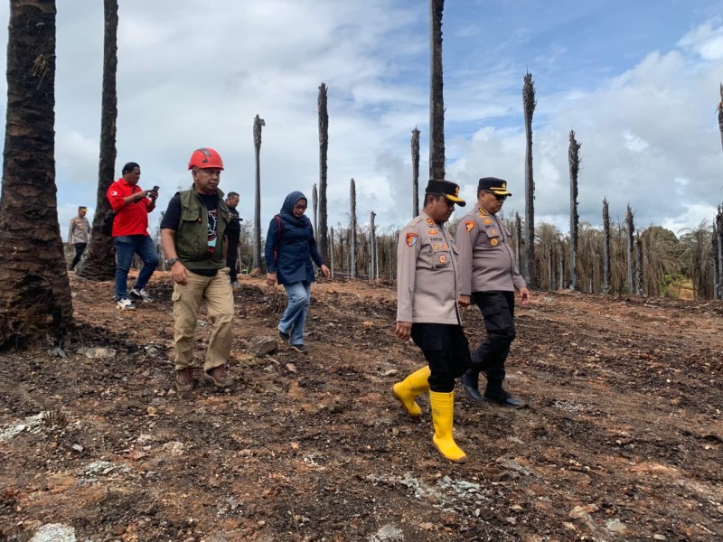 Kebakaran Besar Akibat Kebocoran Pipa Gas PT TGI, Kapolda Riau Turun Langsung Tinjau Lokasi di Batu Ampar