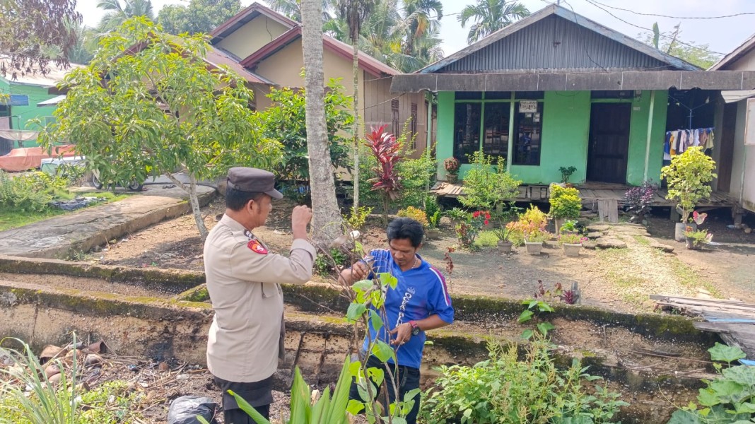 Labu, Kunyit, Serai di Jl Gajah Mada, Polsek Enok Apresiasi Gerak Warga Dukung Pangan