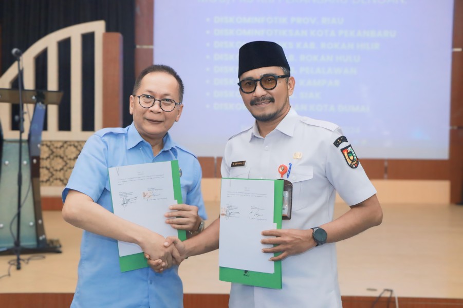 Diskominfo Pekanbaru MoU Bersama RRI dalam Penyebarluasan Informasi