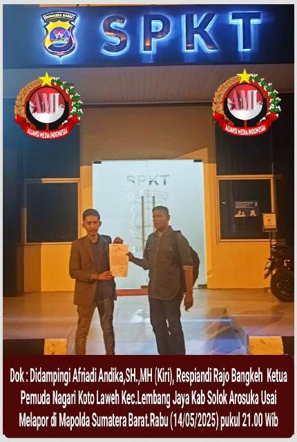 Diduga Lakukan Dugaan Pemalsuan, Adius Saleh dan Kasyanti Resmi Dilaporkan ke Mapolda Sumatera Barat