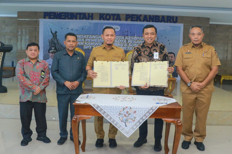 Tandatangani Kerjasama dengan DJP Riau, Wako Pekanbaru : Ajak Masyarakat Tertib Bayar Pajak