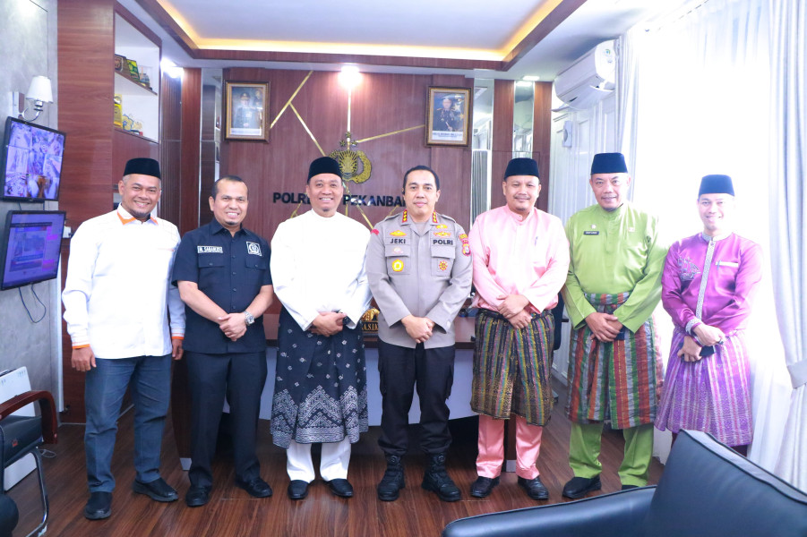 Jabat Wakil Walikota Pekanbaru, Markarius Anwar Jalin Silaturahmi dan Sinergi Bersama Polresta Pekanbaru