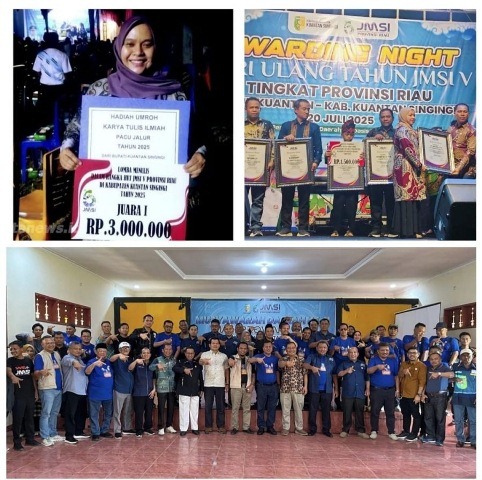 Tiga Wartawan JMSI Riau Raih Juara Lomba Karya Tulis di HUT JMSI ke-5